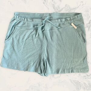 NWT JOE’S Ribbed Drawstring Casual Shorts -Size XL - Blue AQUA